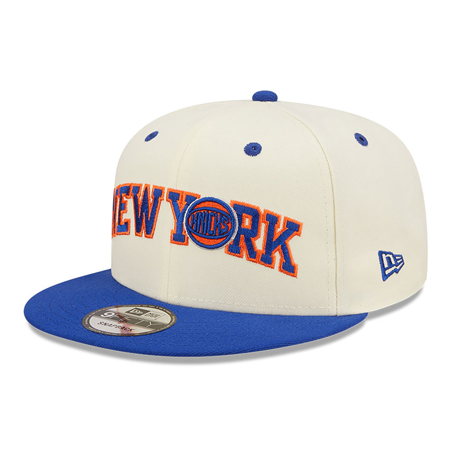 Cappellino 9FIFTY Snapback New York Knicks Logo Blend Bianco