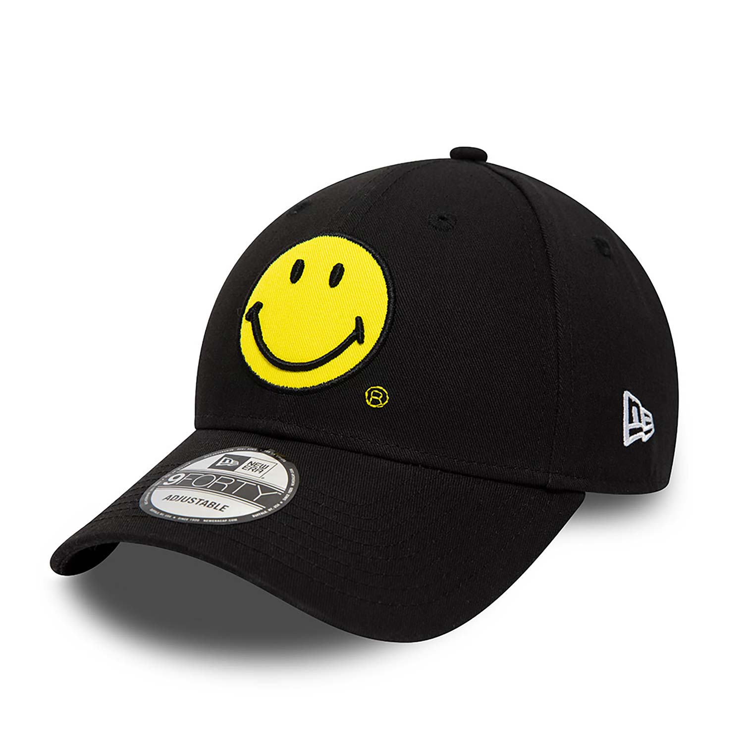 Smiley Logo Black 9FORTY Adjustable Cap