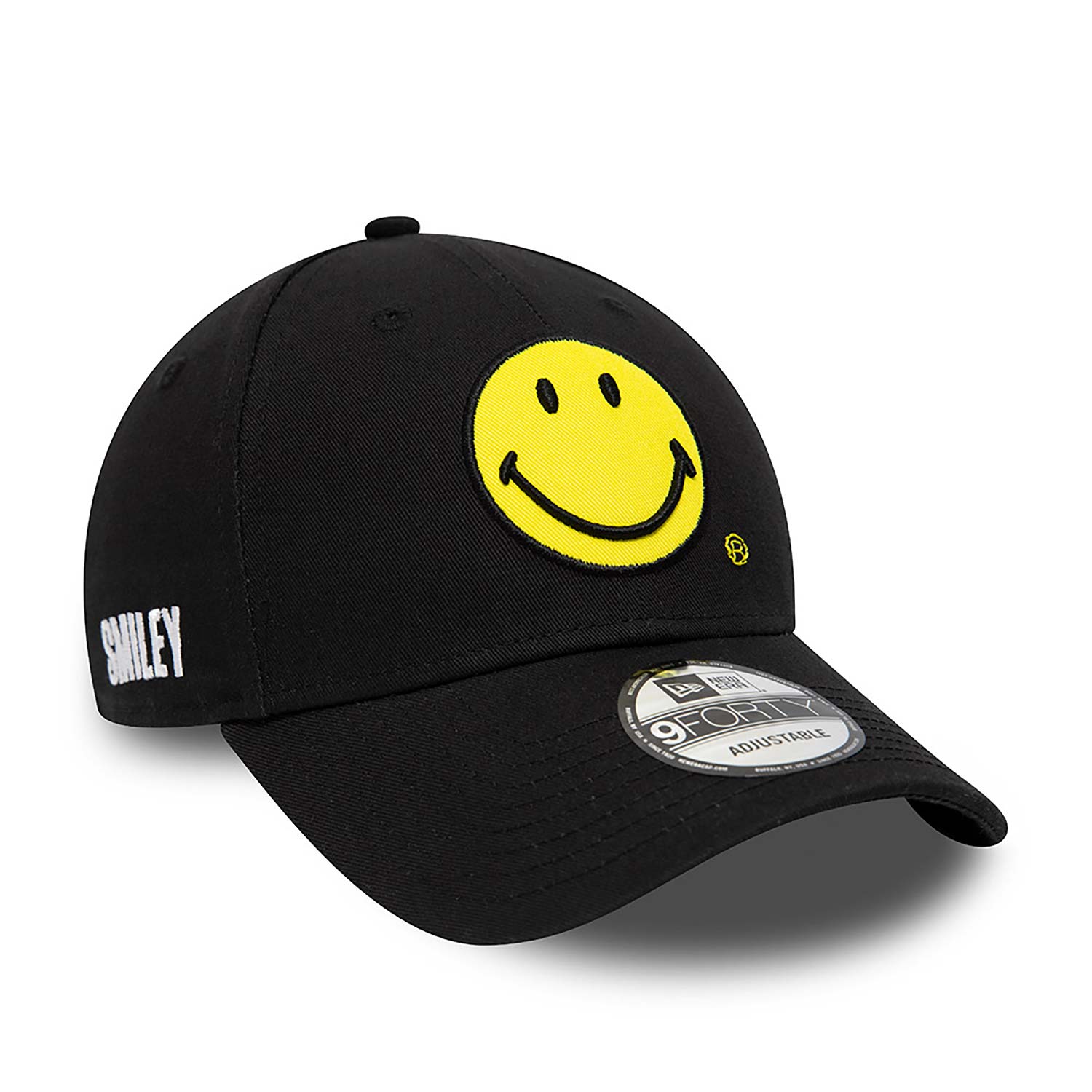 Smiley Logo Black 9FORTY Adjustable Cap