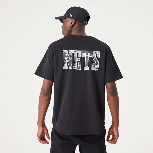 Maillot Brooklyn Nets NBA Infill Team Logo Noir