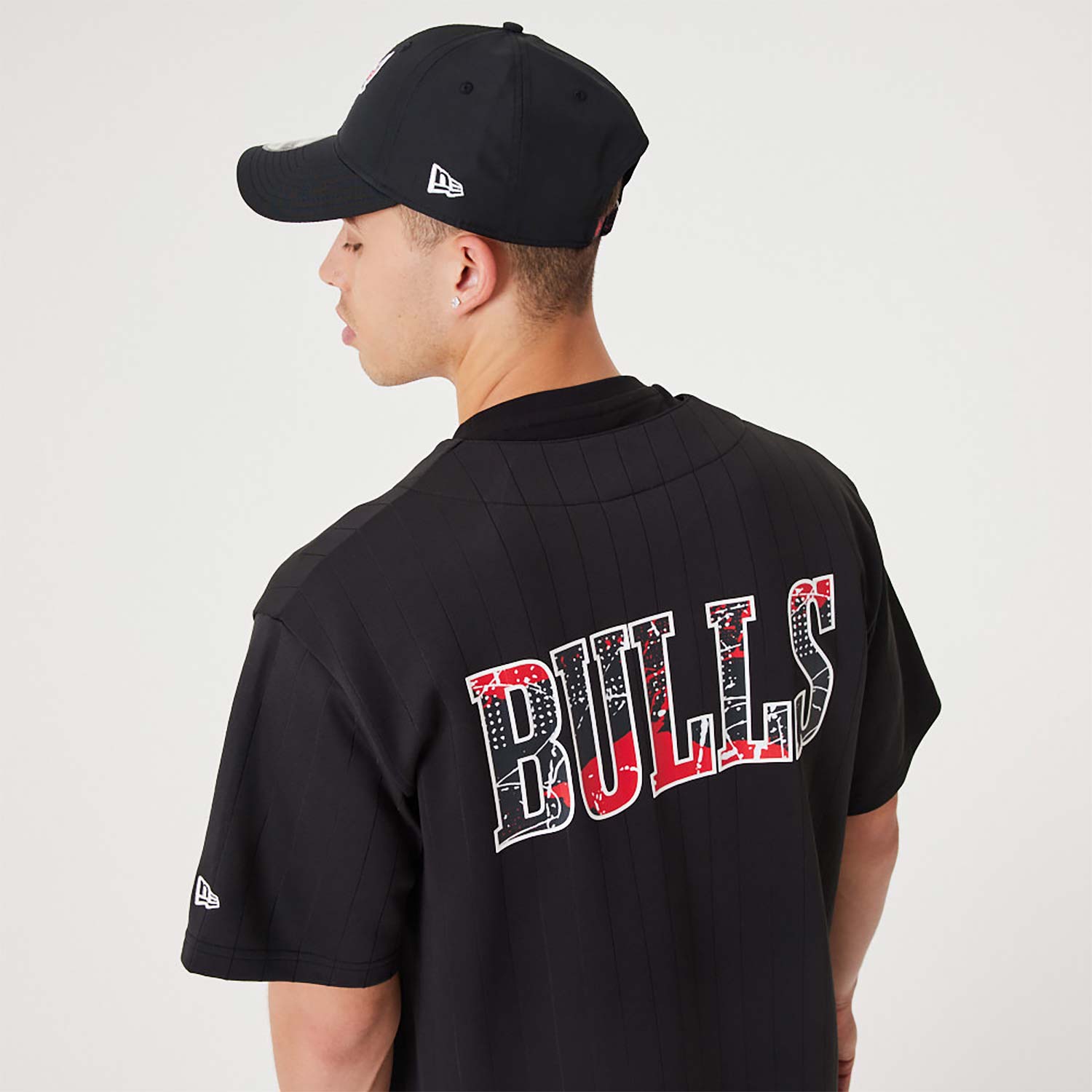 Chicago Bulls NBA Infill Team Logo Black Jersey