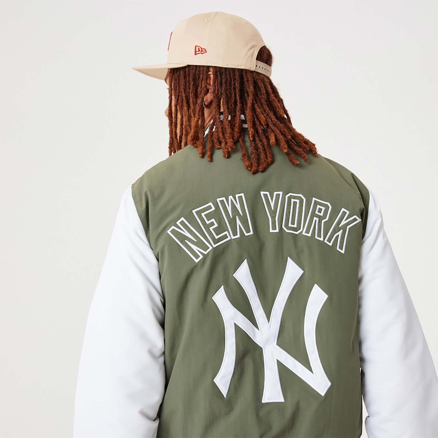 Grüne New York Yankees MLB Team Logo Bomberjacke