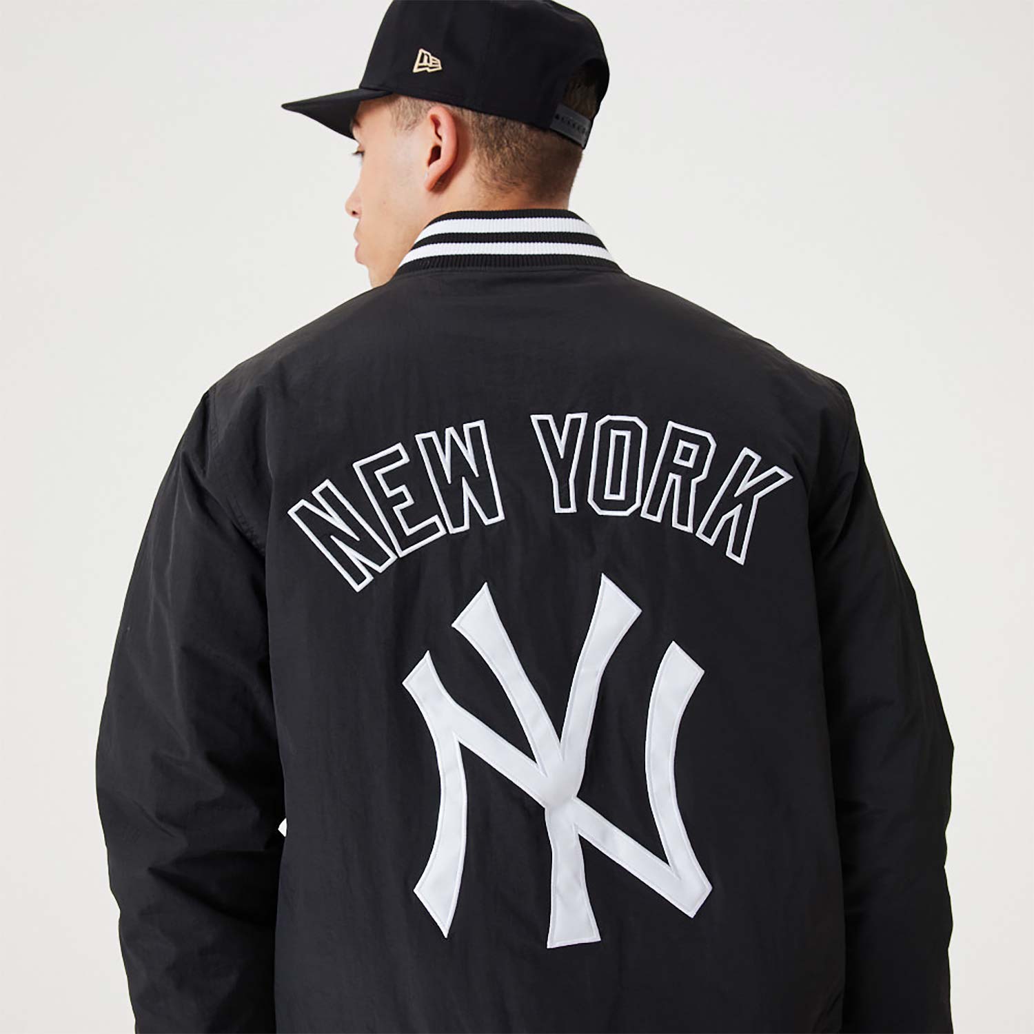 Veste Bomber New York Yankees MLB Team Logo Noir