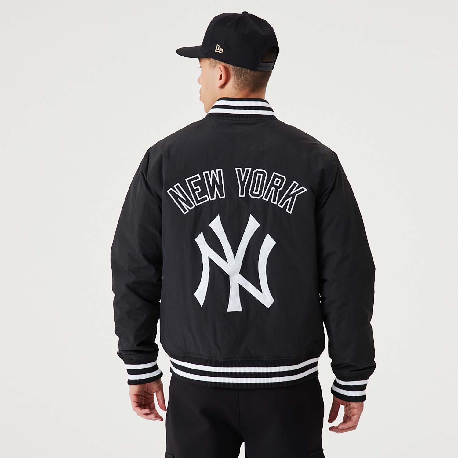 Veste Bomber New York Yankees MLB Team Logo Noir