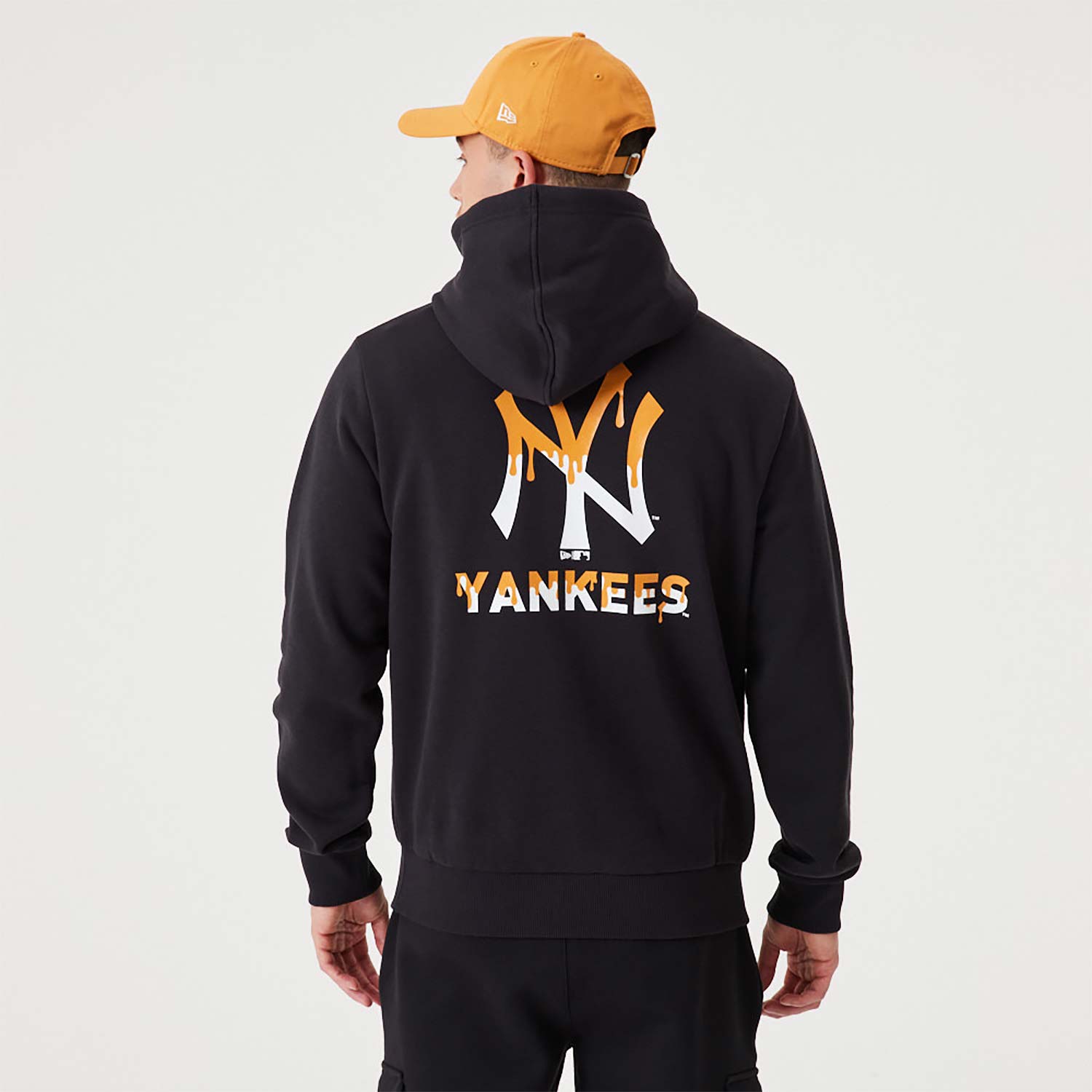 Sweat à Capuche New York Yankees MLB Drip Logo Noir