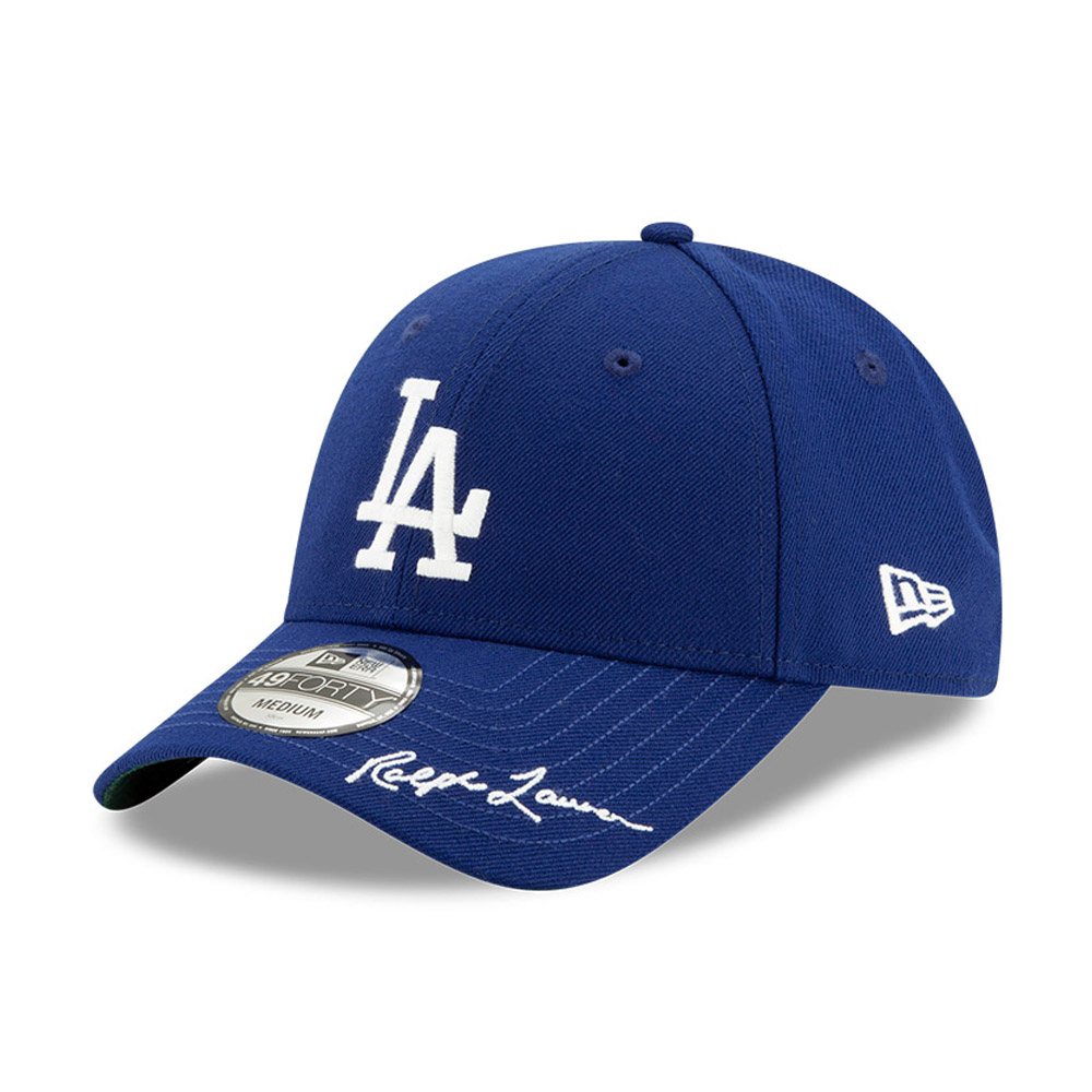 LA Dodgers Ralph Lauren Polo Blu 49FORTY Berretto
