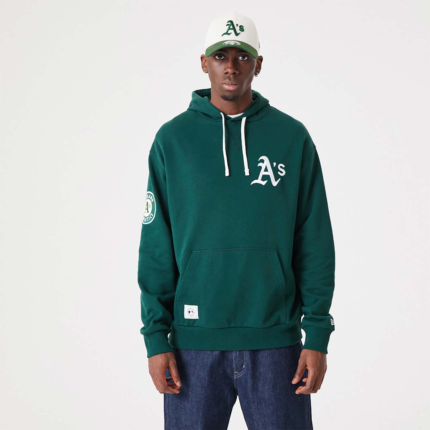 Oakland Athletics MLB Heritage Dark Green Oversized Hoodie
