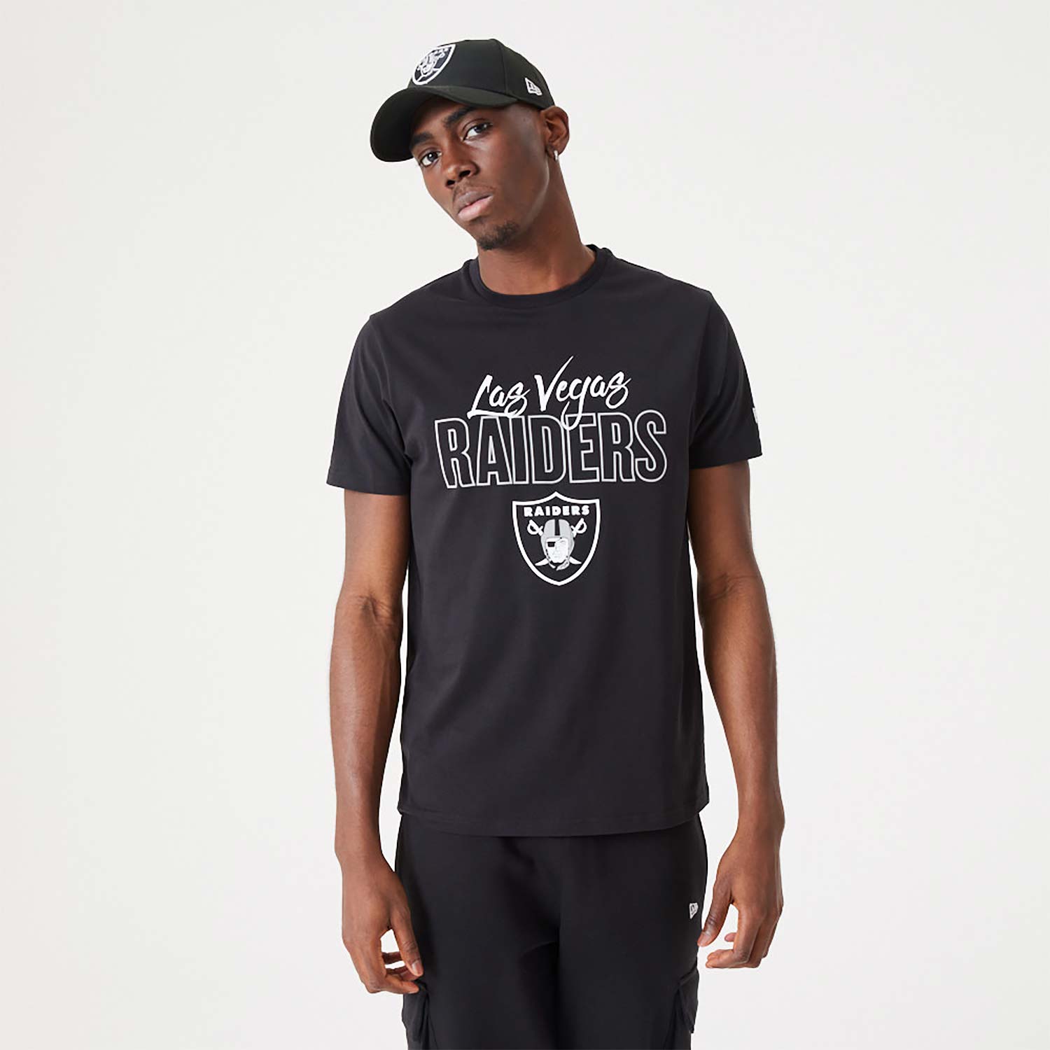 Las Vegas Raiders NFL Script Black T-Shirt