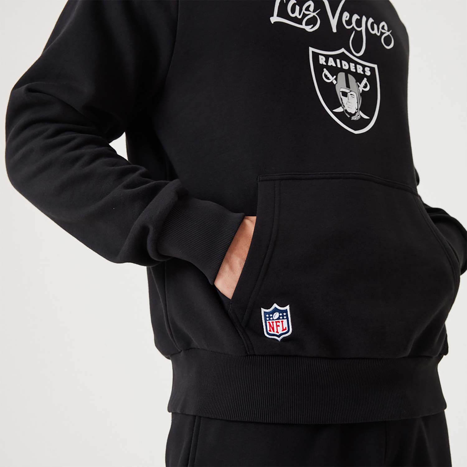 Las Vegas Raiders NFL Script Black Pullover Hoodie