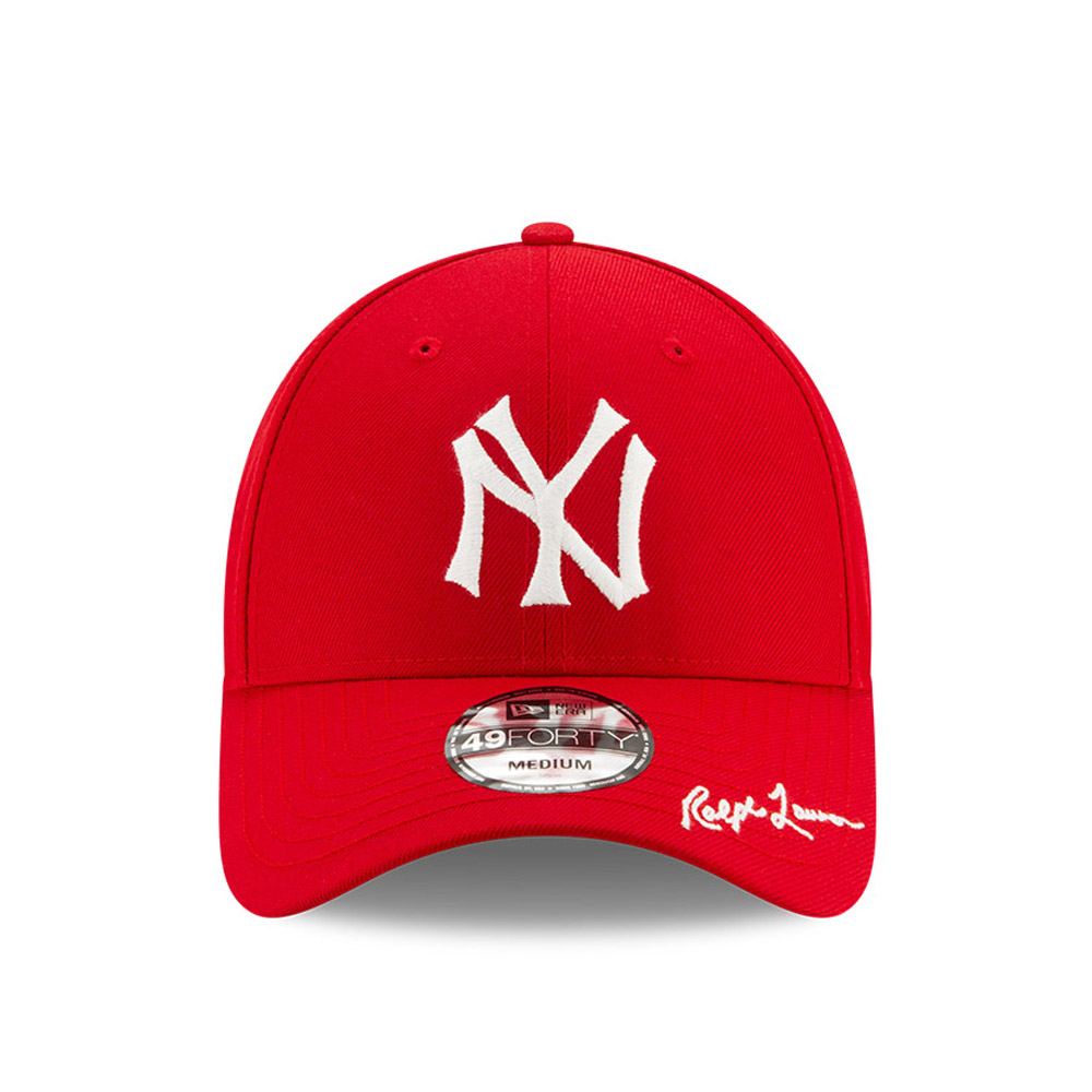 New York Yankees Ralph Lauren Polo Red 49FORTY Fitted Cap