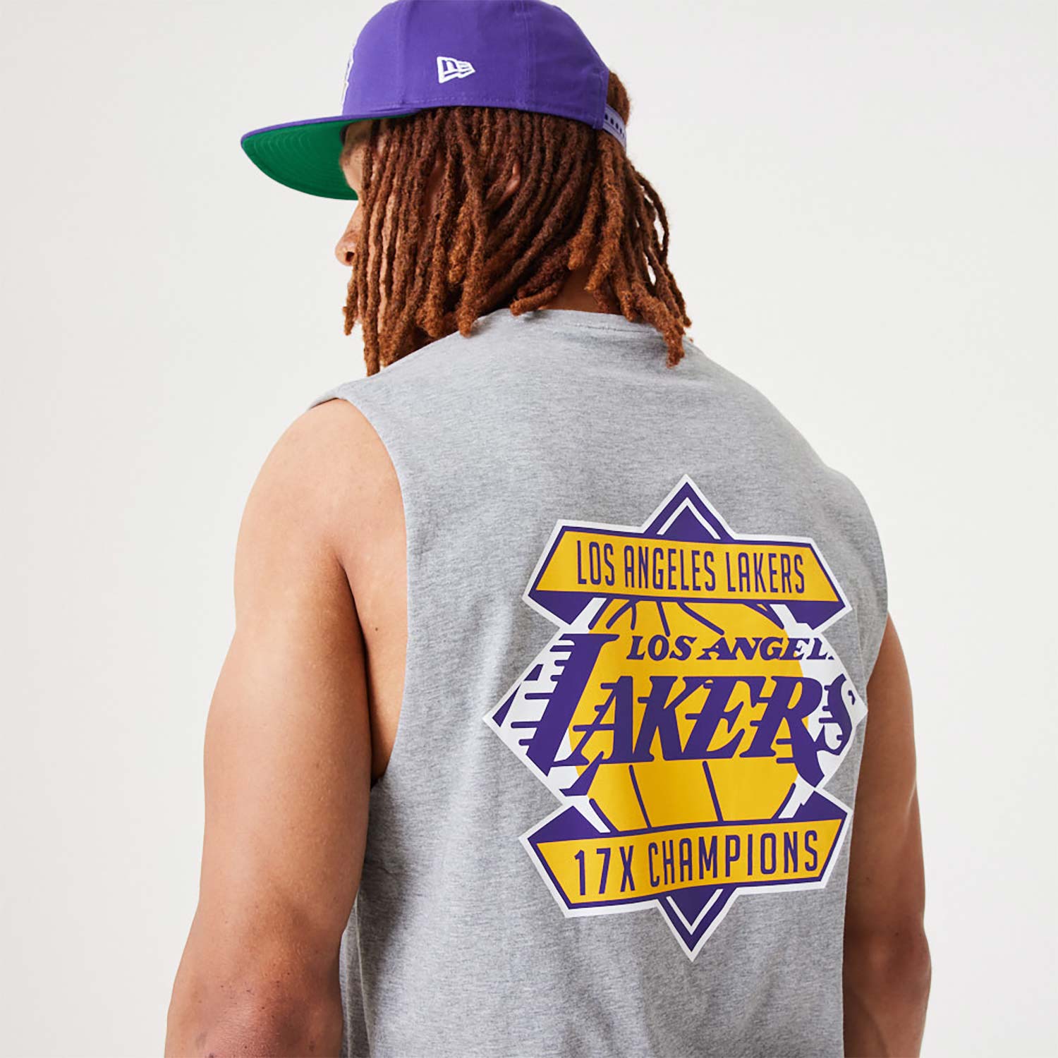 LA Lakers NBA Championship Grey Tank Top