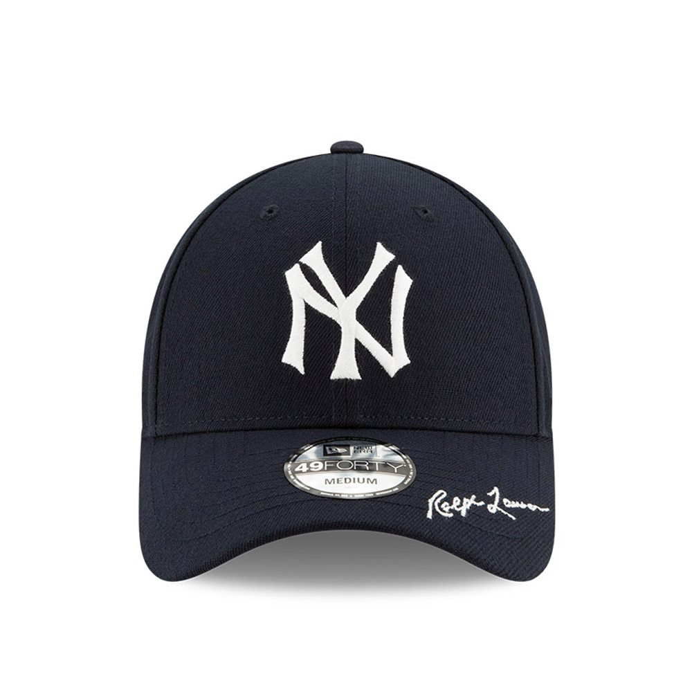 New York Yankees Ralph Lauren Polo Blau 49FORTY Cap