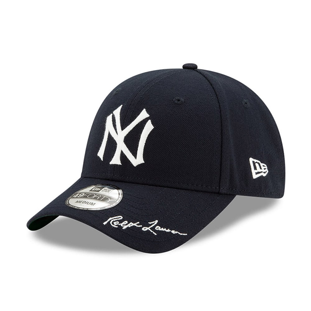 New York Yankees Ralph Lauren Polo Blue 49FORTY Cap