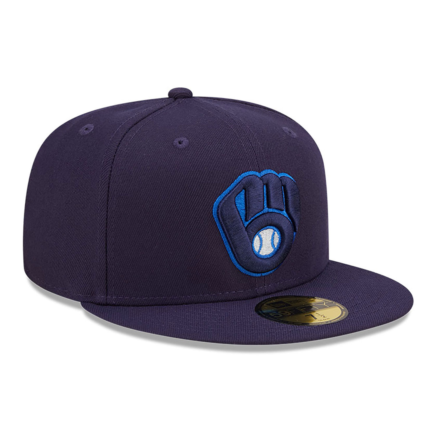 Milwaukee Brewers Mono Navy Camo 59FIFTY Fitted Cap