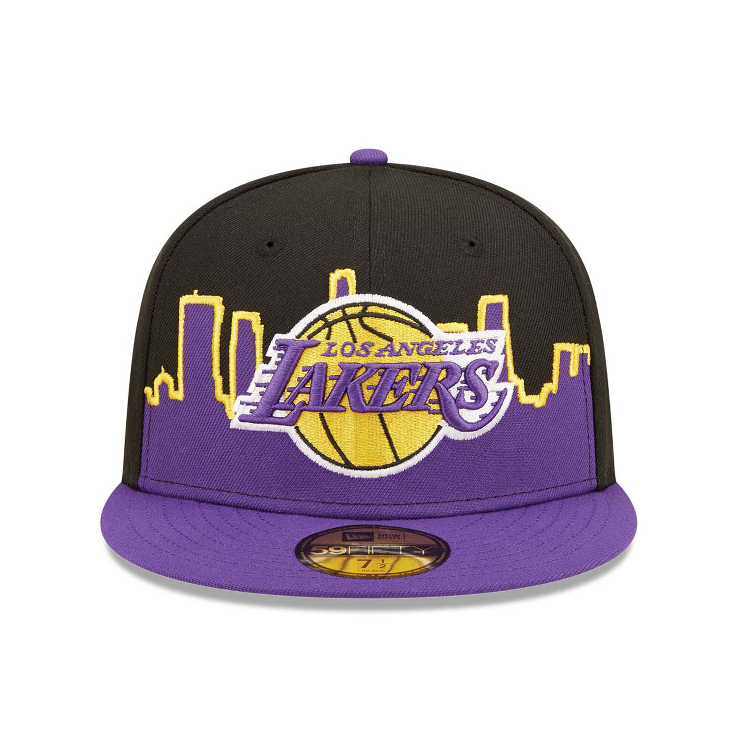 Official New Era NBA Tip Off LA Lakers Black 59FIFTY Fitted Cap B9454_766  B9454_766