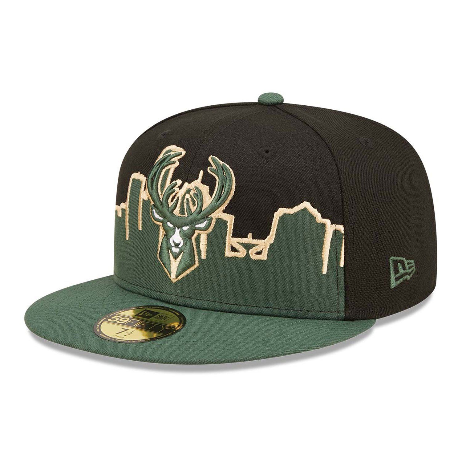 Cappellino 59FIFTY Fitted Milwaukee Bucks NBA Tip Off 2022 Nero