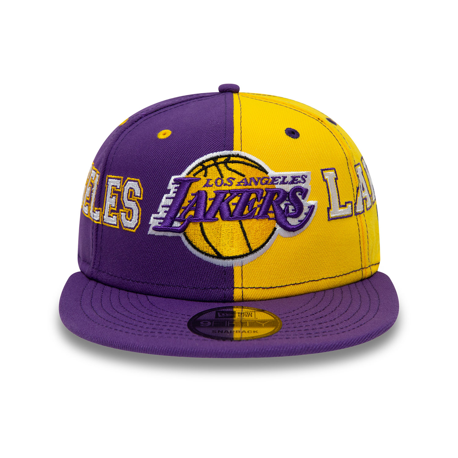 LA Lakers Teamsplit Purple 9FIFTY Snapback Cap