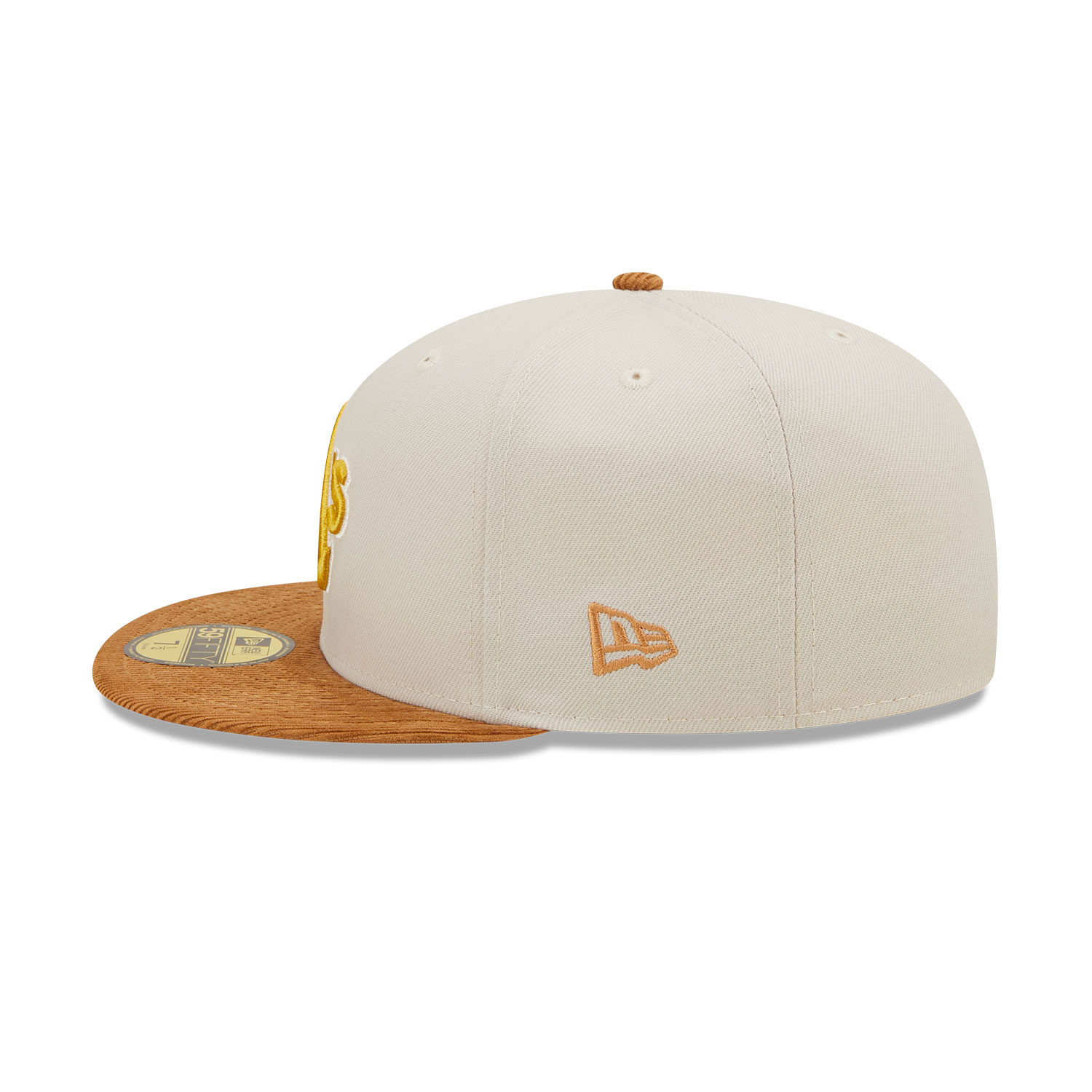 Casquette 59FIFTY Fitted Oakland Athletics Cord Visor Beige