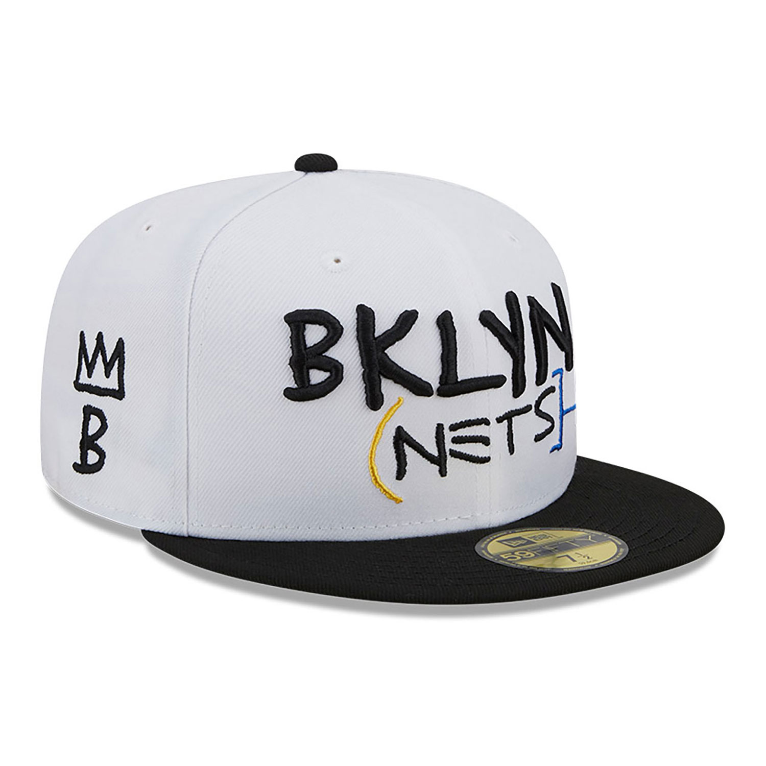 Cappellino 59FIFTY Fitted Brooklyn Nets Authentics City Edition Bianco