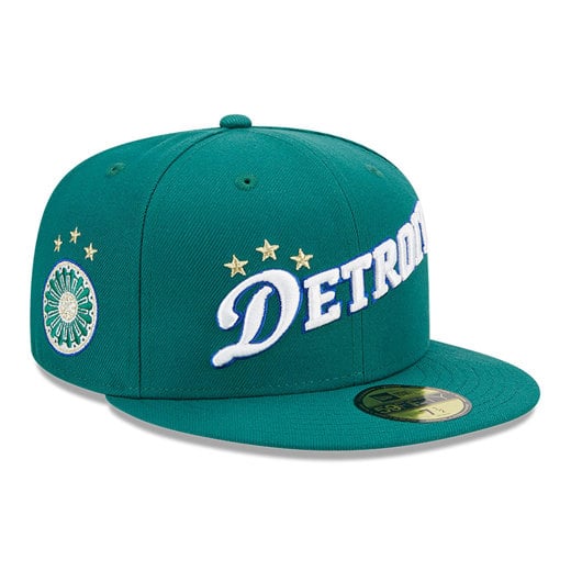 Cappellino 59FIFTY Fitted Detroit Pistons Authentics City Verde