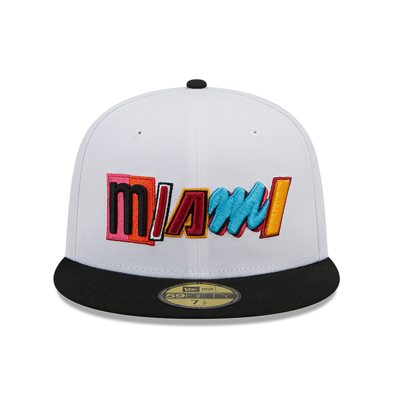 Cappellino 59FIFTY Fitted Miami Heat Authentics City Edition Bianco