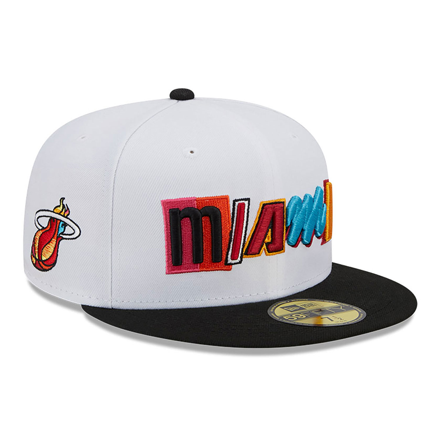 Miami Heat Authentics City Edition White 59FIFTY Fitted Cap