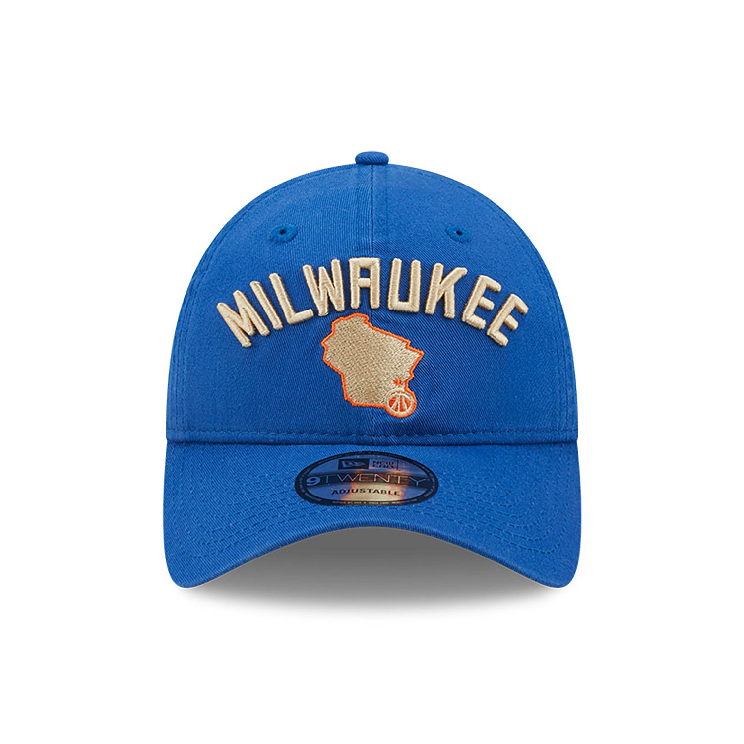 Cappellino 9TWENTY Regolabile Milwaukee Bucks Authentics City Edition Blu