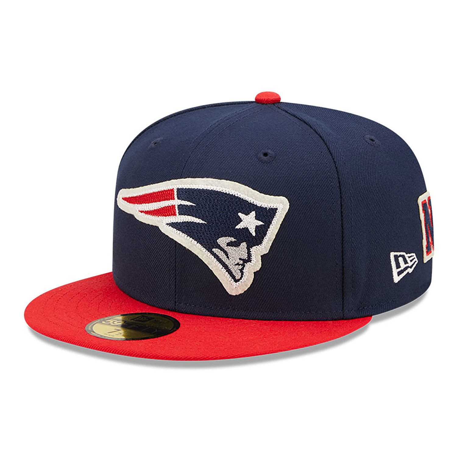 New England Patriots NE Letterman Navy 59FIFTY Fitted Cap