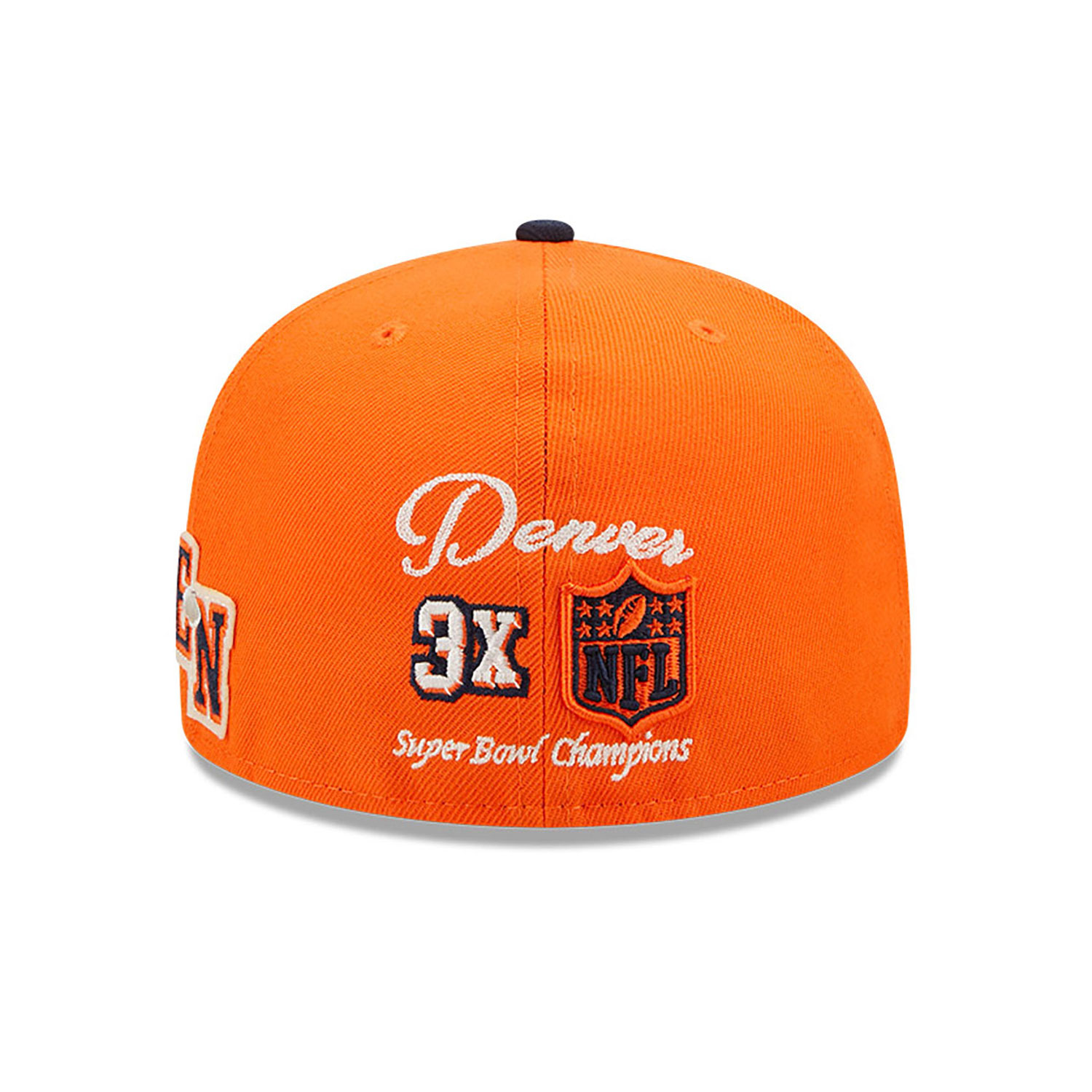 Denver Broncos NE Letterman Orange 59FIFTY Fitted Cap