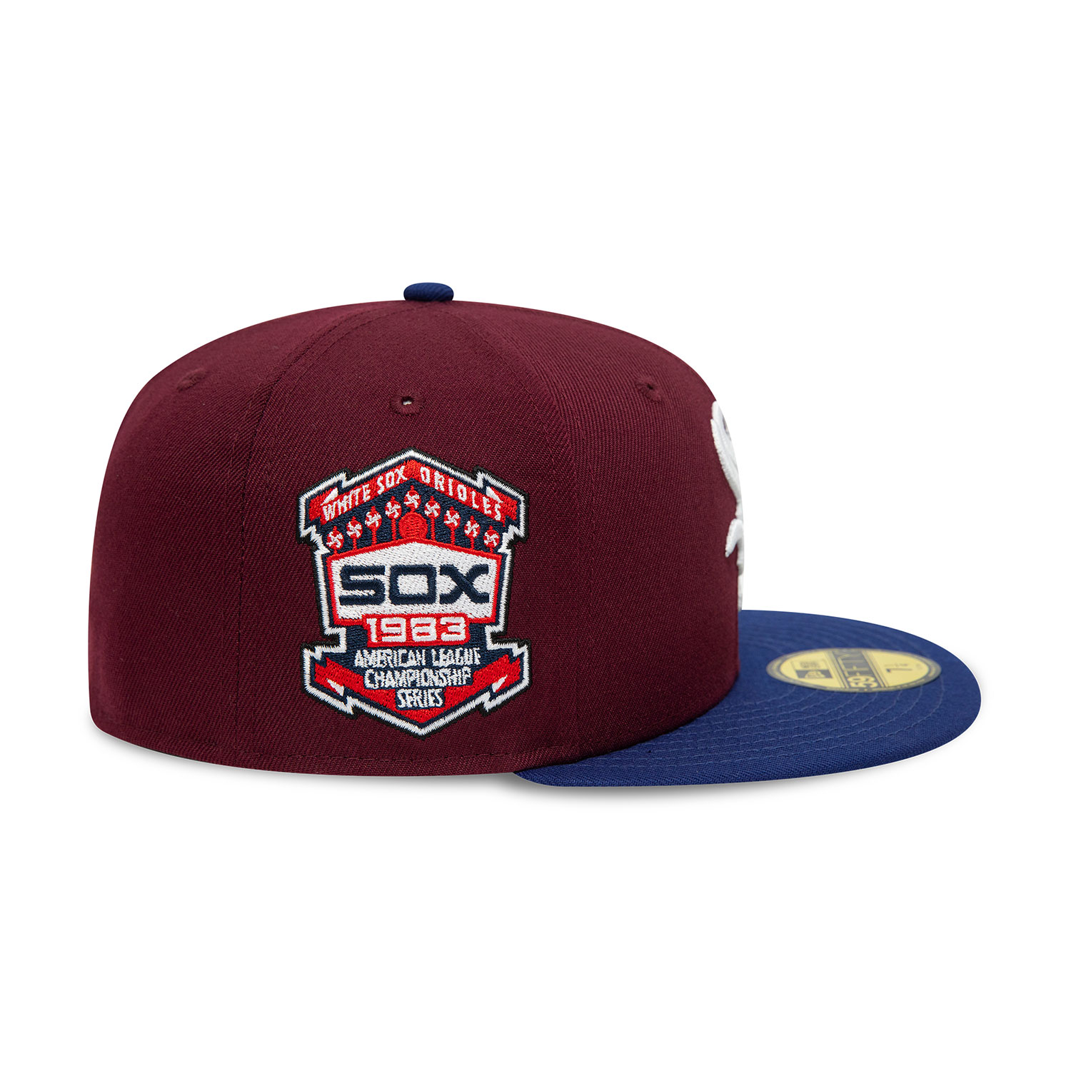 Casquette 59FIFTY Fitted Chicago White Sox Fall Colours Contrast Visor Bordeaux