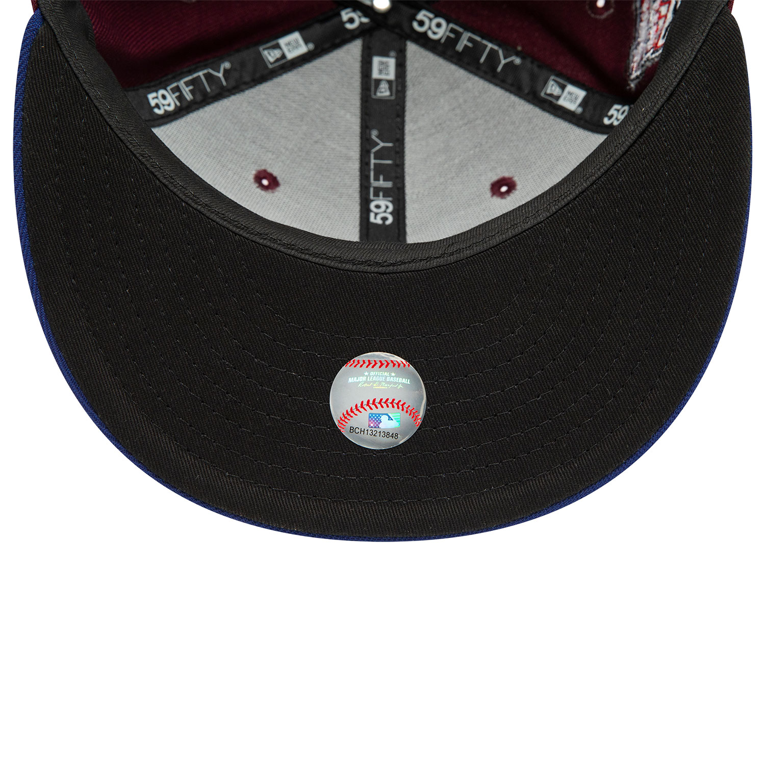 Casquette 59FIFTY Fitted Chicago White Sox Fall Colours Contrast Visor Bordeaux