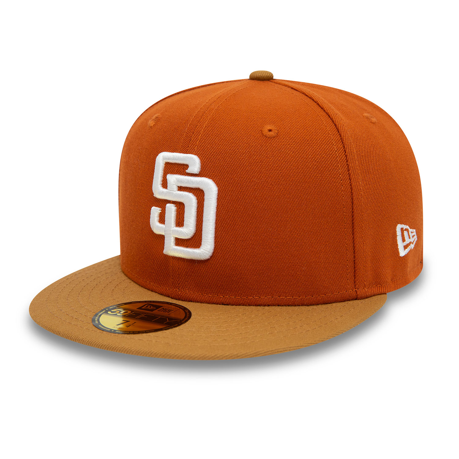 San Diego Padres Fall Colours Contrast Visor Orange 59FIFTY Fitted Cap