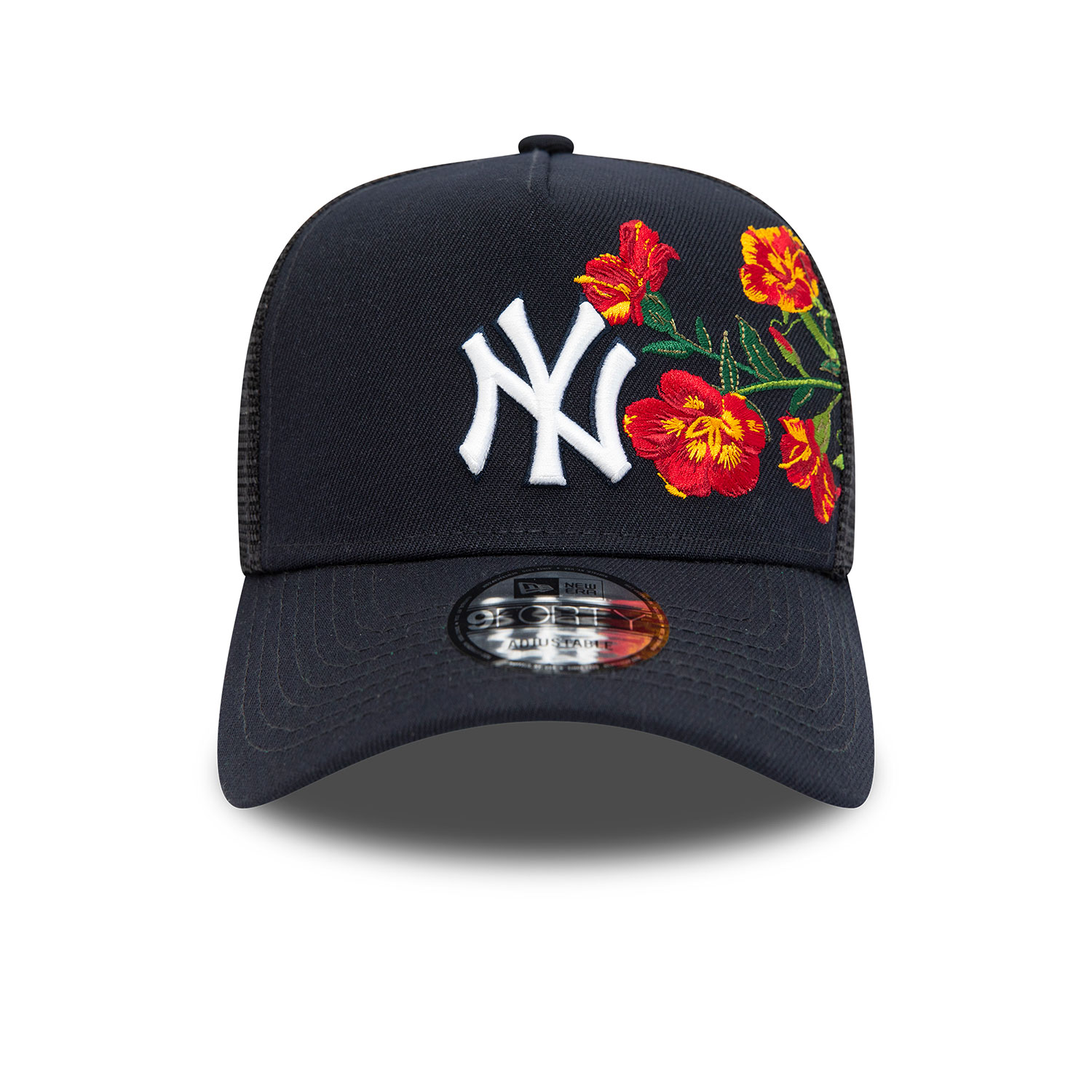 Cappellino 9FORTY A-frame Trucker New York Yankees MLB Floral Blu Navy