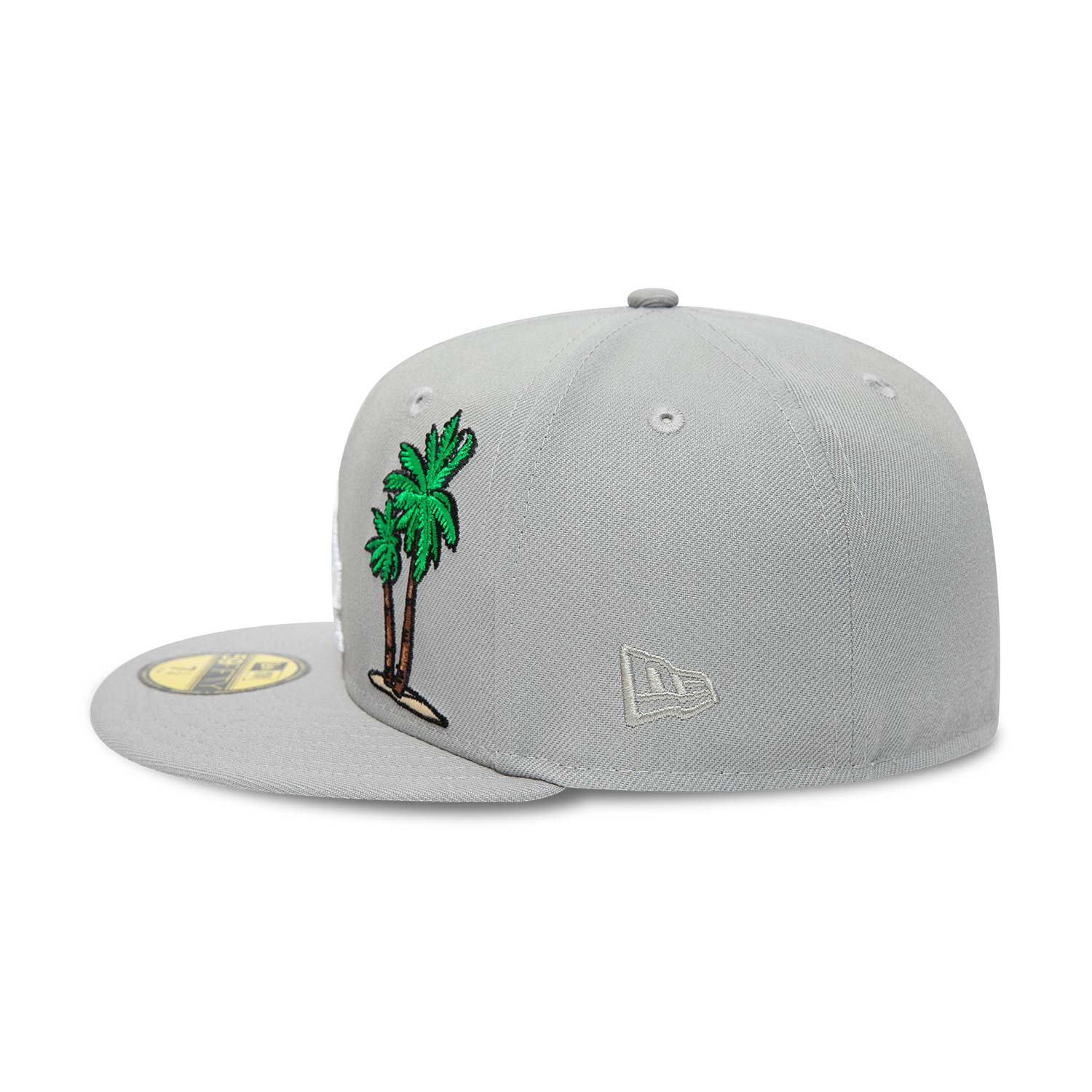 LA Dodgers Green Palm Tree Grey 59FIFTY Fitted Cap