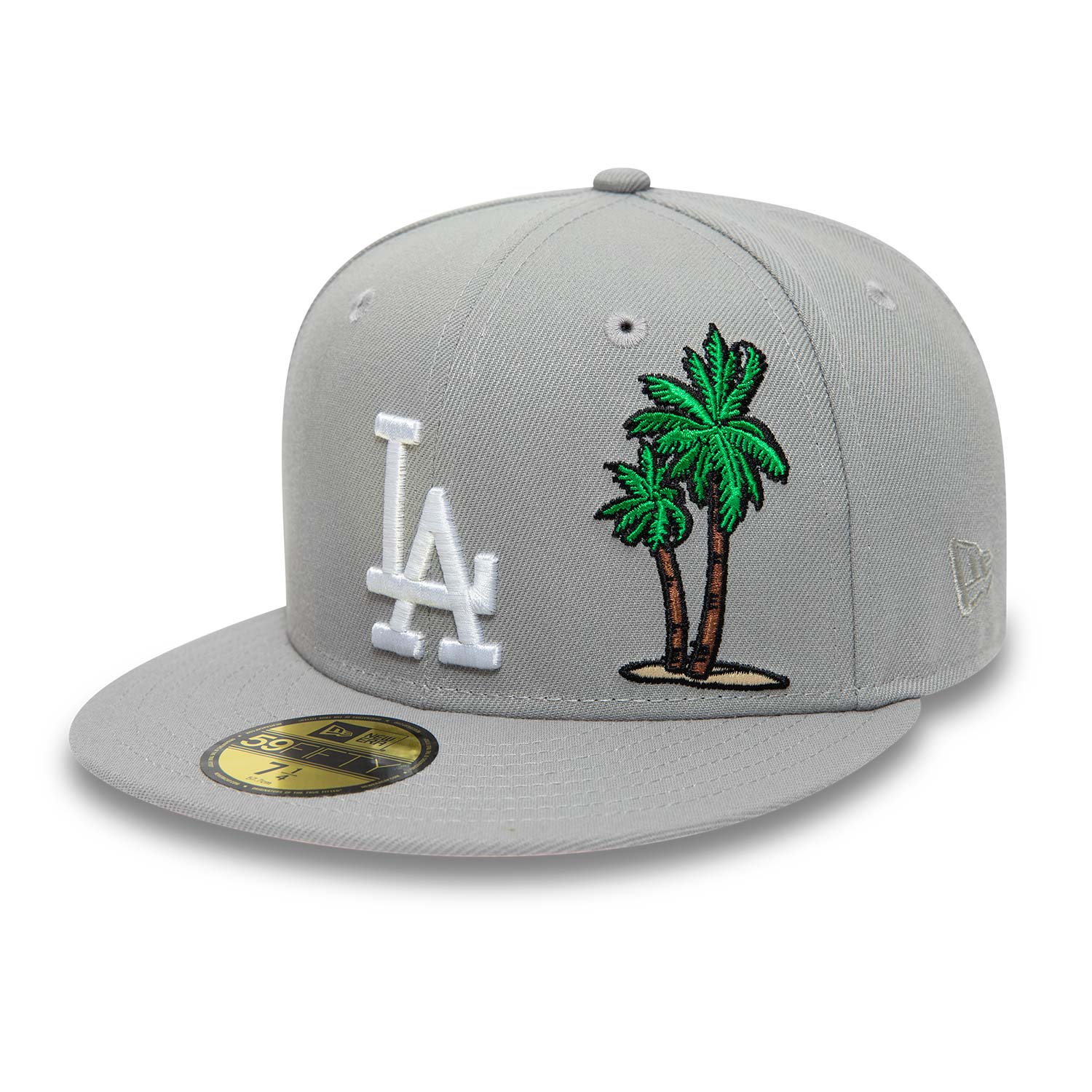 LA Dodgers Green Palm Tree Grey 59FIFTY Fitted Cap