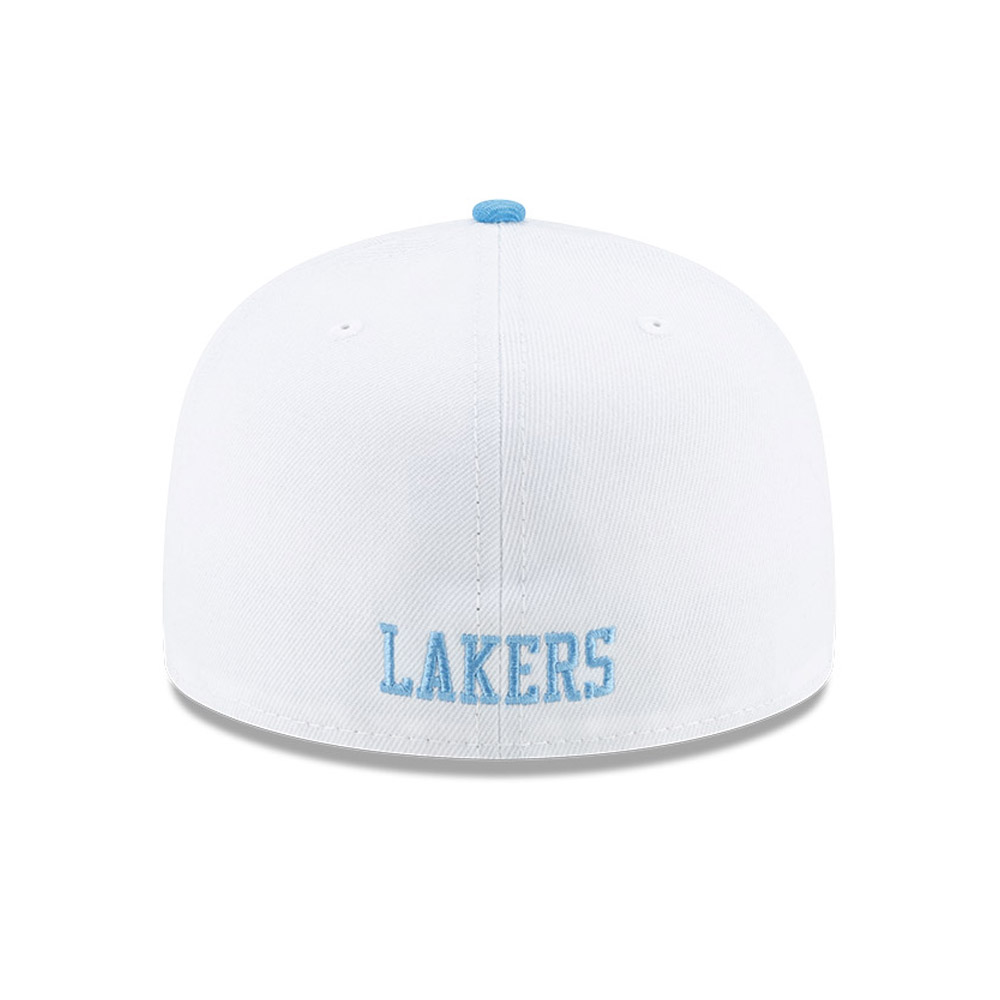 Casquette 59FIFTY Hardwood Classic Nights des LA Lakers blanche