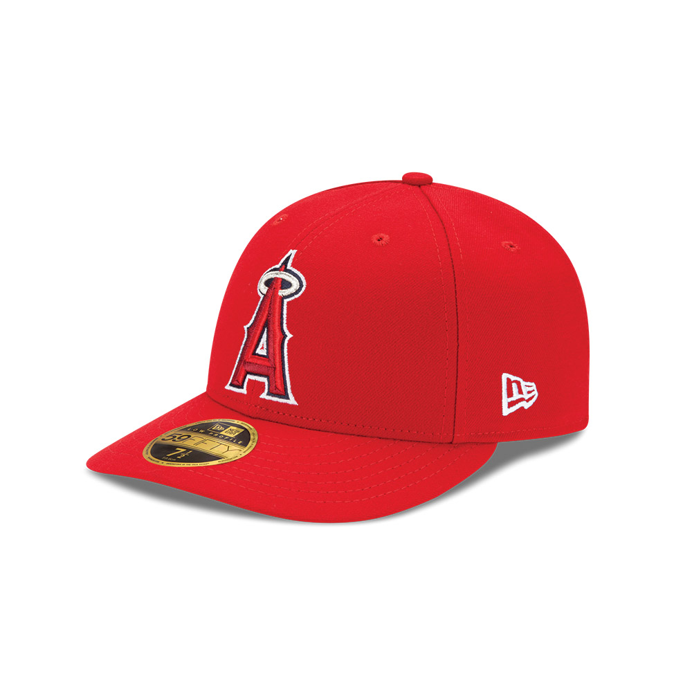 LA Angels Authentic Collection Red Low Profile 59FIFTY Fitted Cap