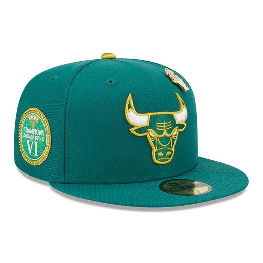 Chicago Bulls Max Bet Green 59FIFTY Fitted Cap