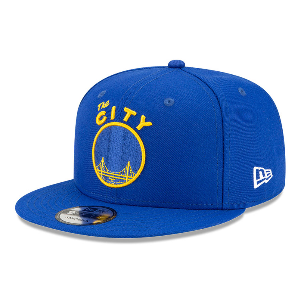 Casquette 9FIFTY Hardwood Classic Nights des Golden State Warriors bleue