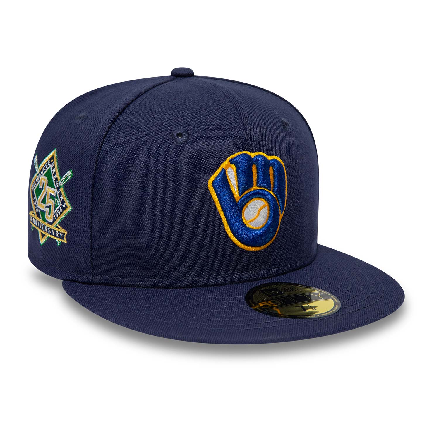 Milwaukee Brewers 25th Anniversary Navy 59FIFTY Fitted Cap