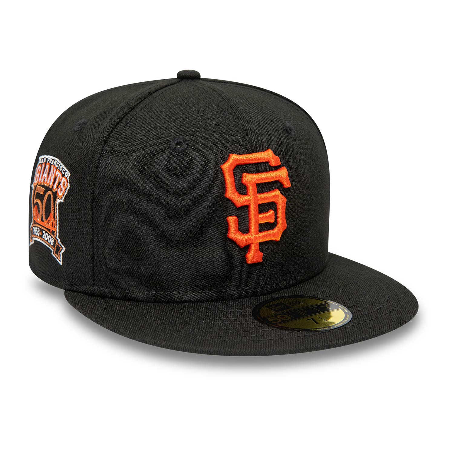San Francisco Giants 50th Anniversary Black 59FIFTY Fitted Cap