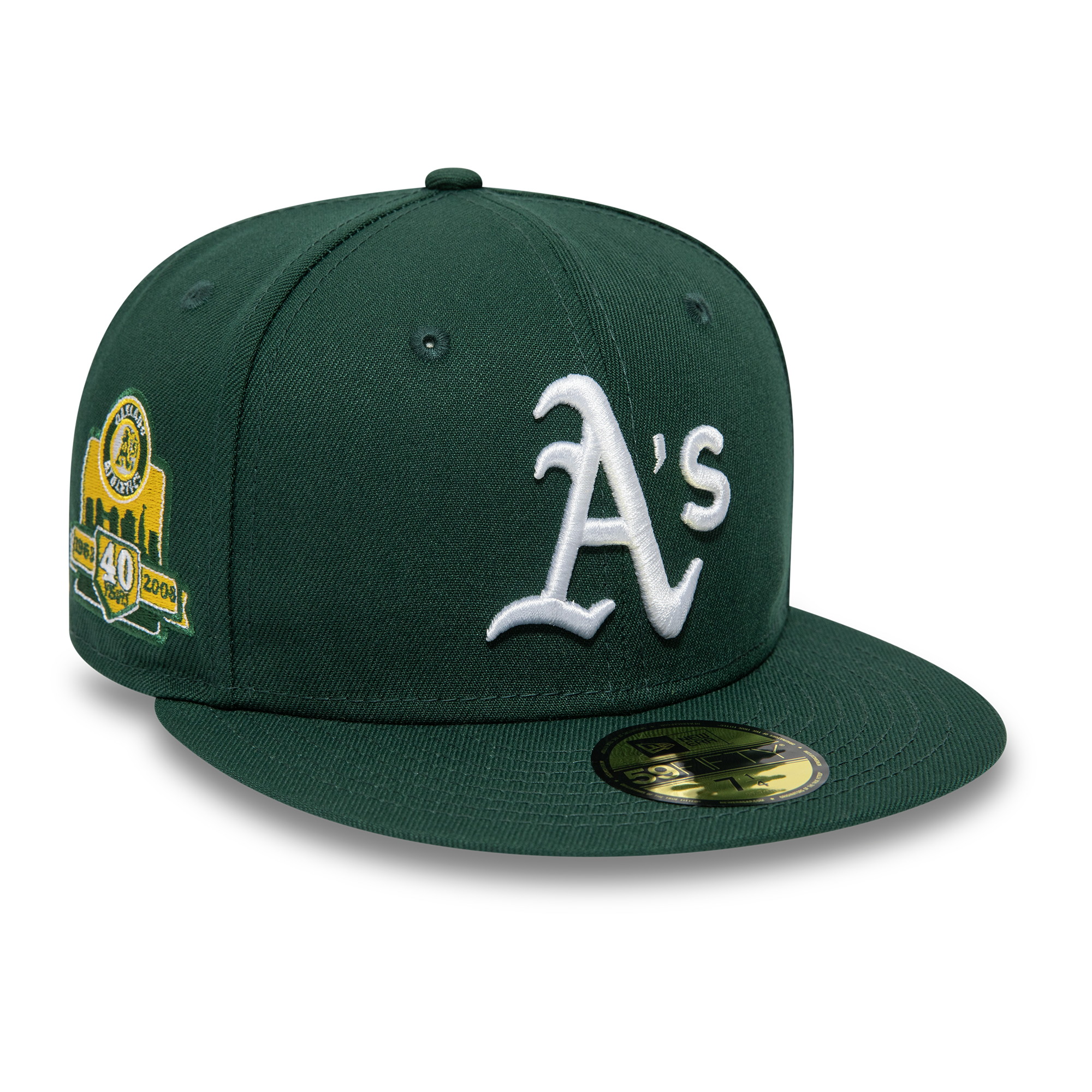 Casquette 59FIFTY Fitted Oakland Athletics American League Stadium Vert