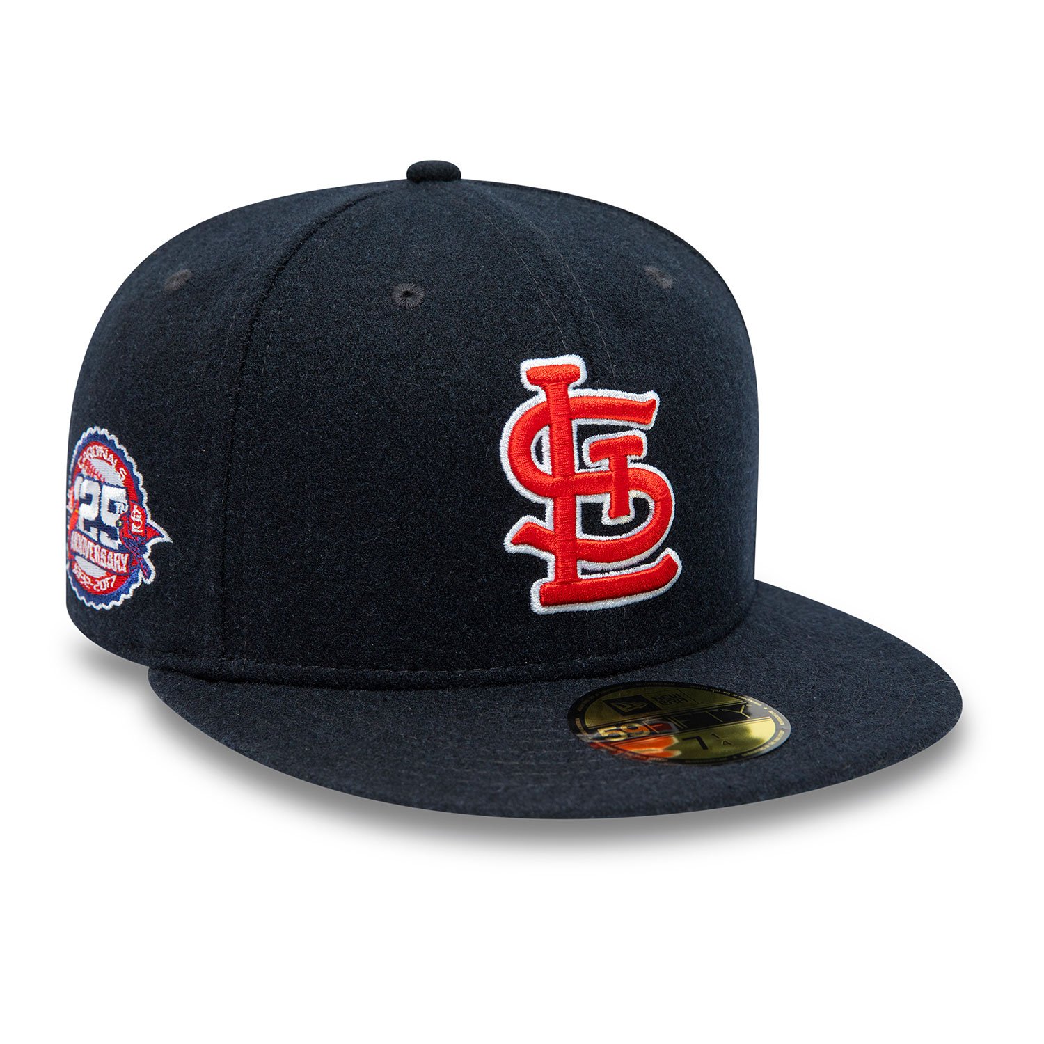 St. Louis Cardinals Anniversary Wool Navy 59FIFTY Fitted Cap