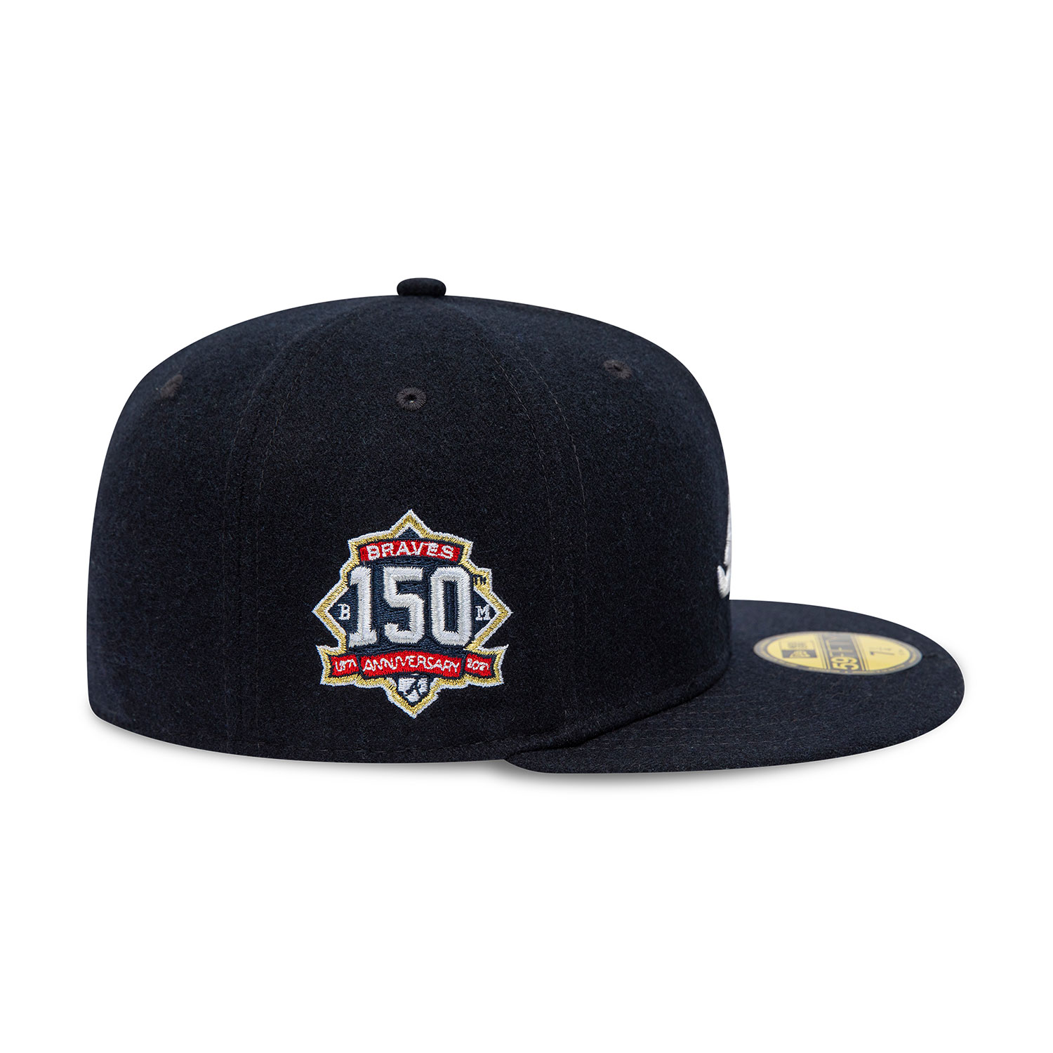 Atlanta Braves Anniversary Wool Navy 59FIFTY Fitted Cap