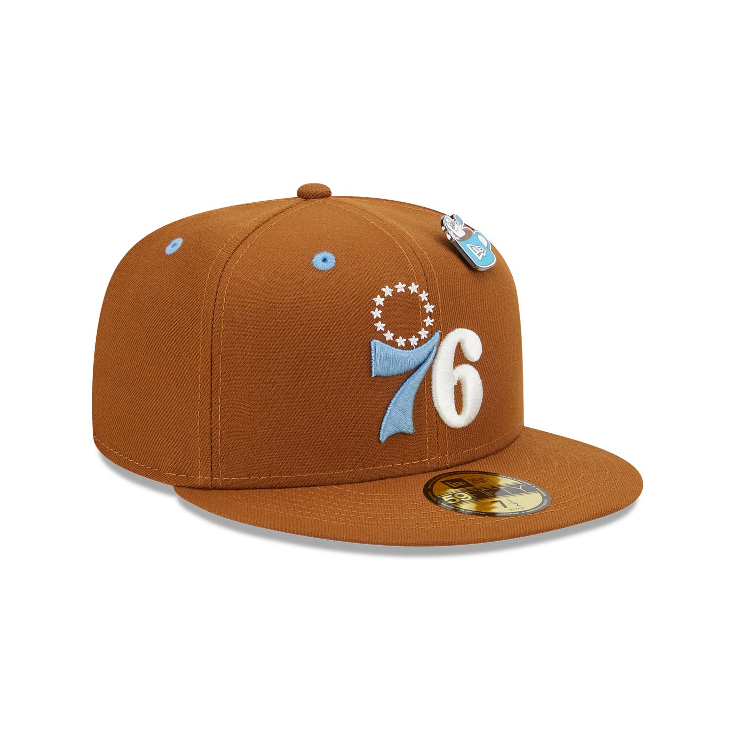 Braune Philadelphia 76ers Hot Cocoa 59FIFTY Fitted Cap