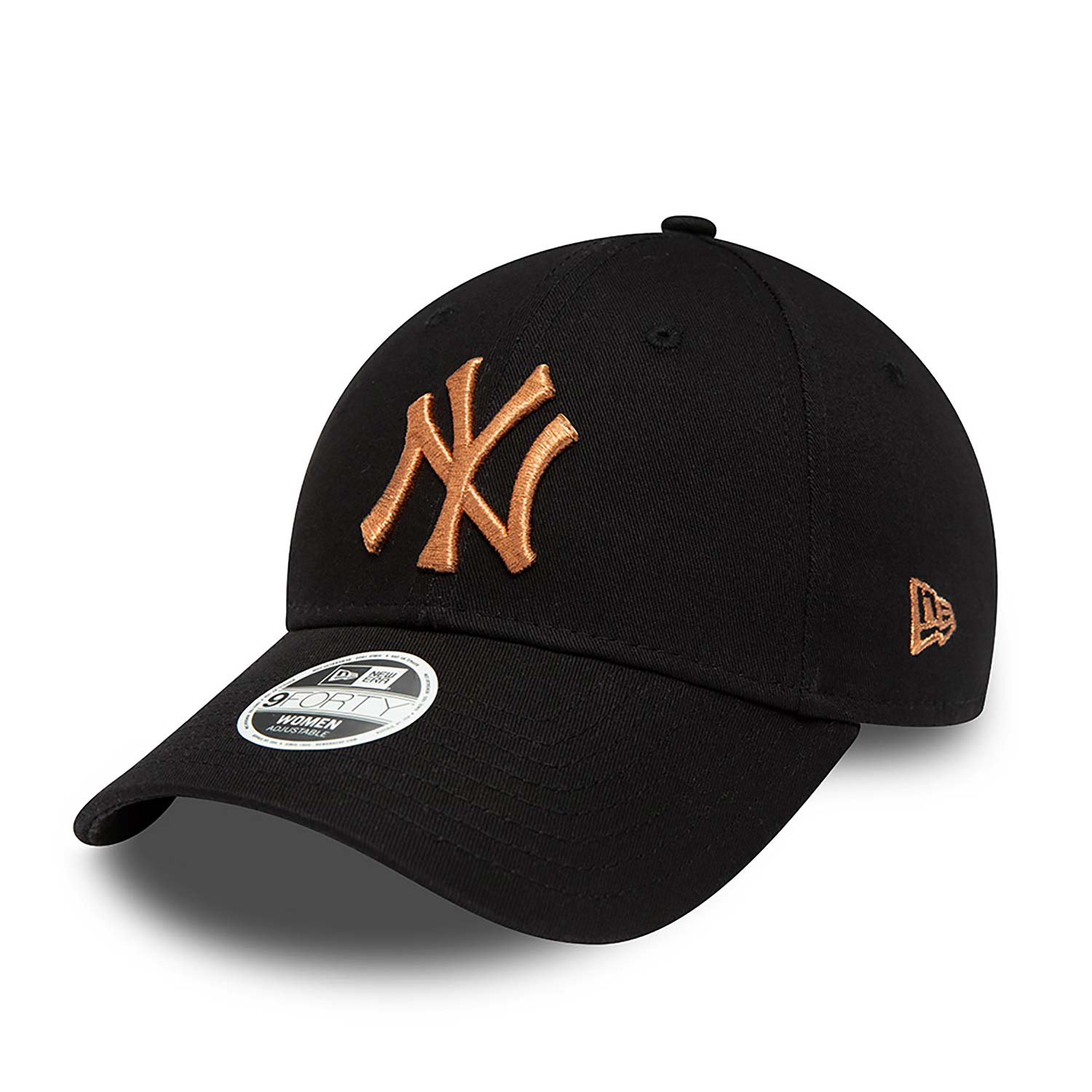 Gorra New Era New York Yankees Womens Metallic Logo Negro 9FORTY Mujer