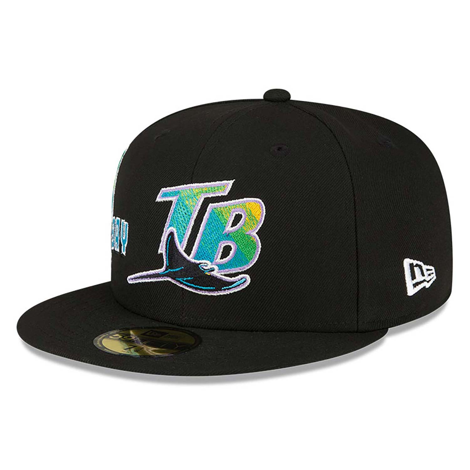 Tampa Bay Rays Stateview Black 59FIFTY Fitted Cap