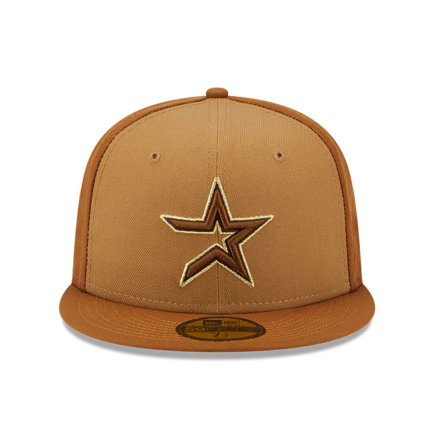 Official New Era Tri Tone Brown Houston Astros 59FIFTY Fitted Cap