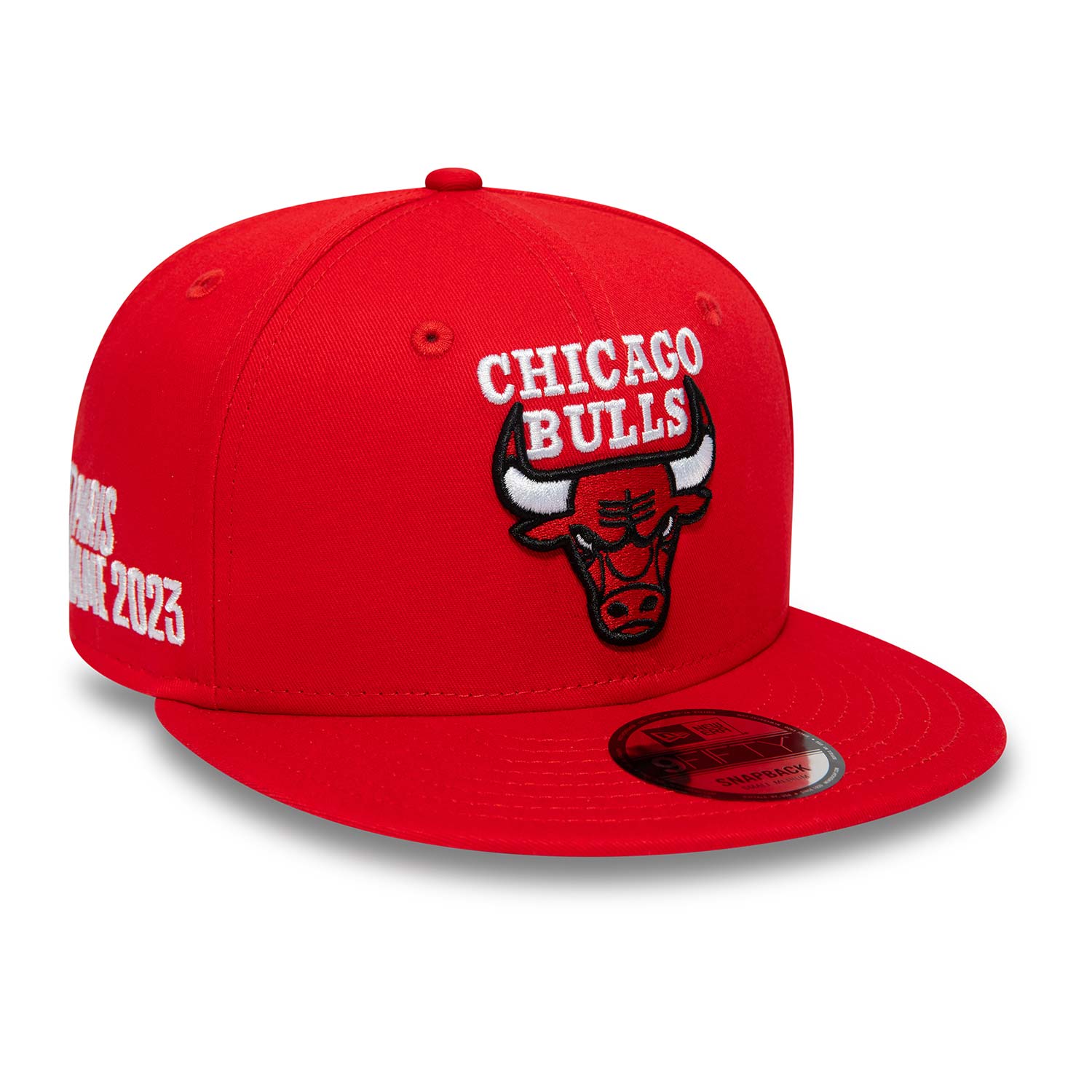 Chicago Bulls NBA Paris Games Red 9FIFTY Snapback Cap