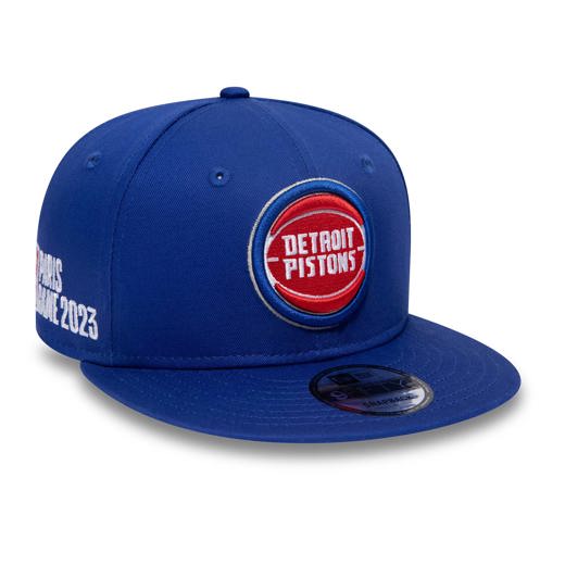 Blaue Detroit Pistons NBA Paris Games 9FIFTY Snapback Cap